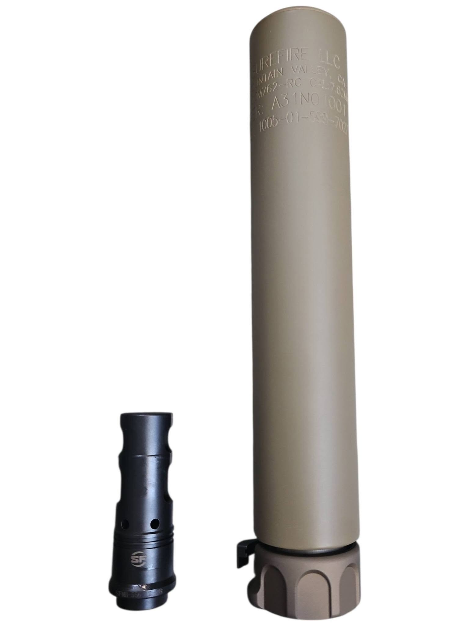AngryGun SOCOM 762 Dummy Silencer Black / DE (14mm CCW)